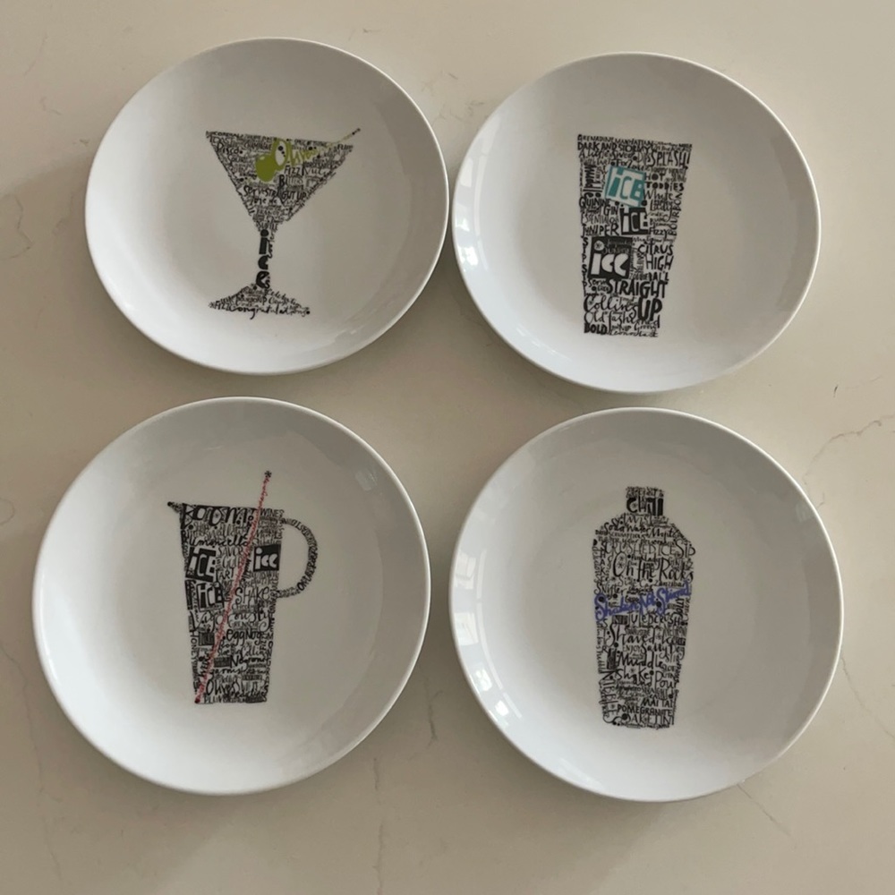 Crate & barrel cocktail plates